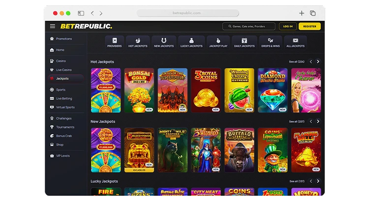 BetRepublic casino review section 3