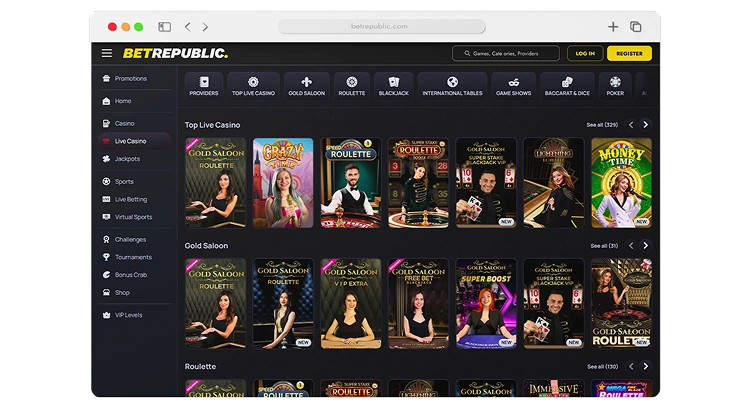 BetRepublic casino review section 4